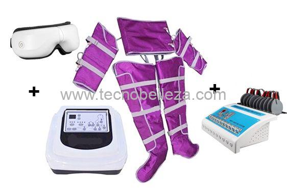 Pack presoterapia corporal + gafas masajeadoras + Electrobody